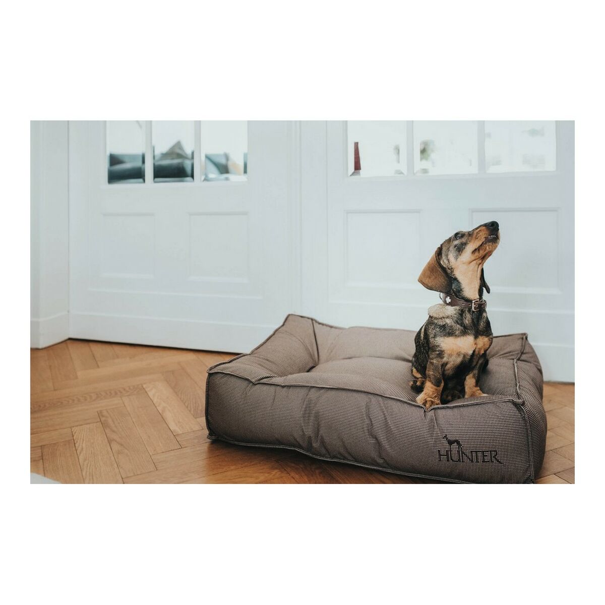 Cama para Perro Hunter Lancaster Marrón (120 x 90 cm)