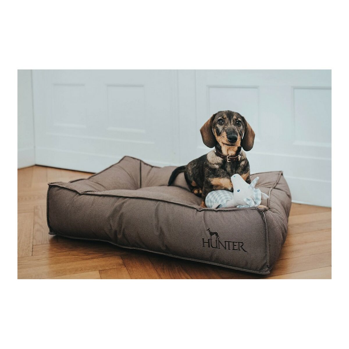 Cama para Perro Hunter Lancaster Marrón (120 x 90 cm)