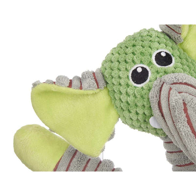 Dog toy Green Grey Elephant 32 x 40 x 18 cm Fluffy toy with sound