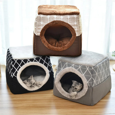 Cuccia Cani Gatti Modellabile 3 In 1 Comoda Calda Traspirante Animali Domestici
