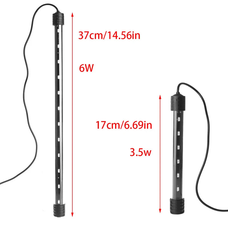 Lampada LED Acquario Luce Sommergibile Impermeabile 3.5W 6W