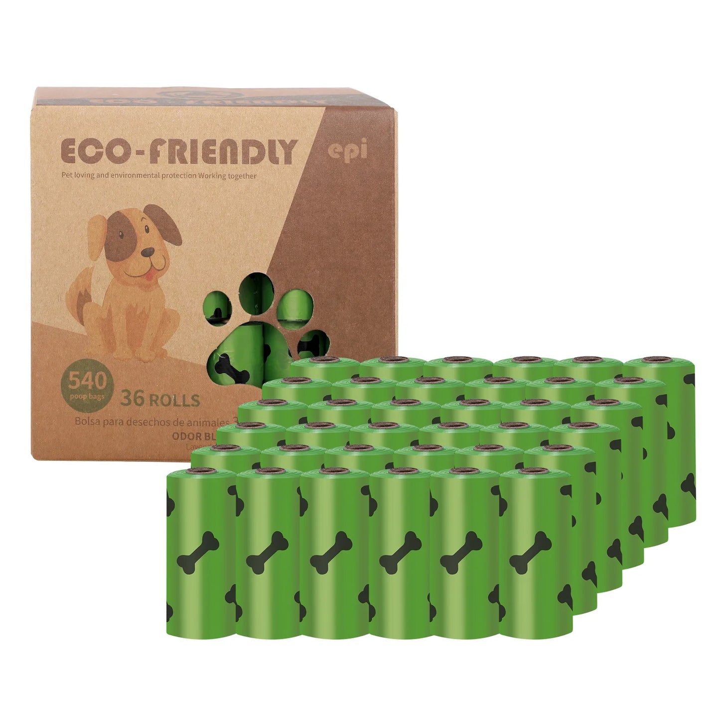Sacchetti Cane Biodegradabili Multicolore Pulizia Igiene Animali Domestici