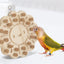 Giocattolo Uccello Pappagallo Legno Resistente Duro Animali Domestici