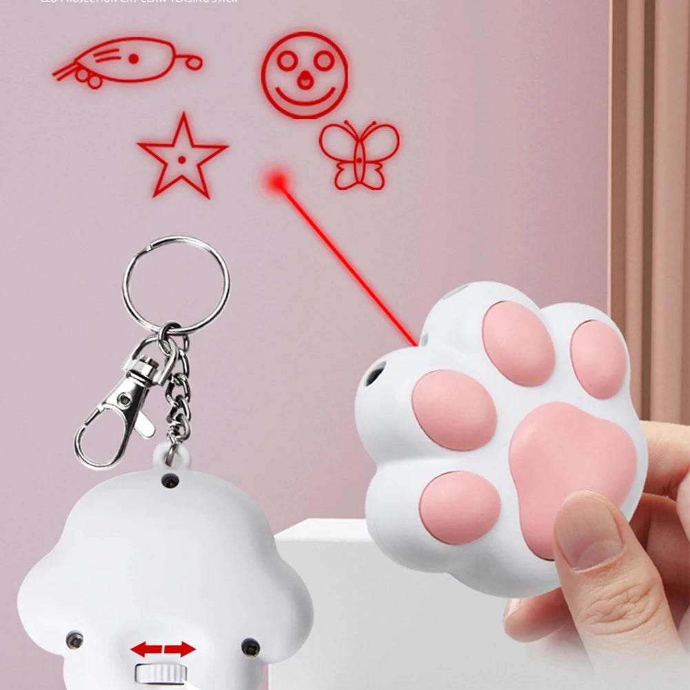 Giocattolo Laser Gatto Ricaricabile Divertente Interattivo Ricarica USB Animali Domestici