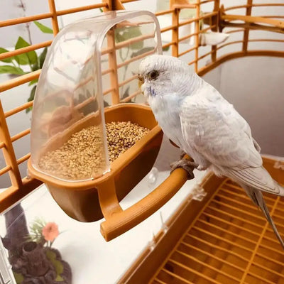 Mangiatoia Uccelli Cibo Ciotola Contenitore Mangime Gabbia Accessori Animali Domestici