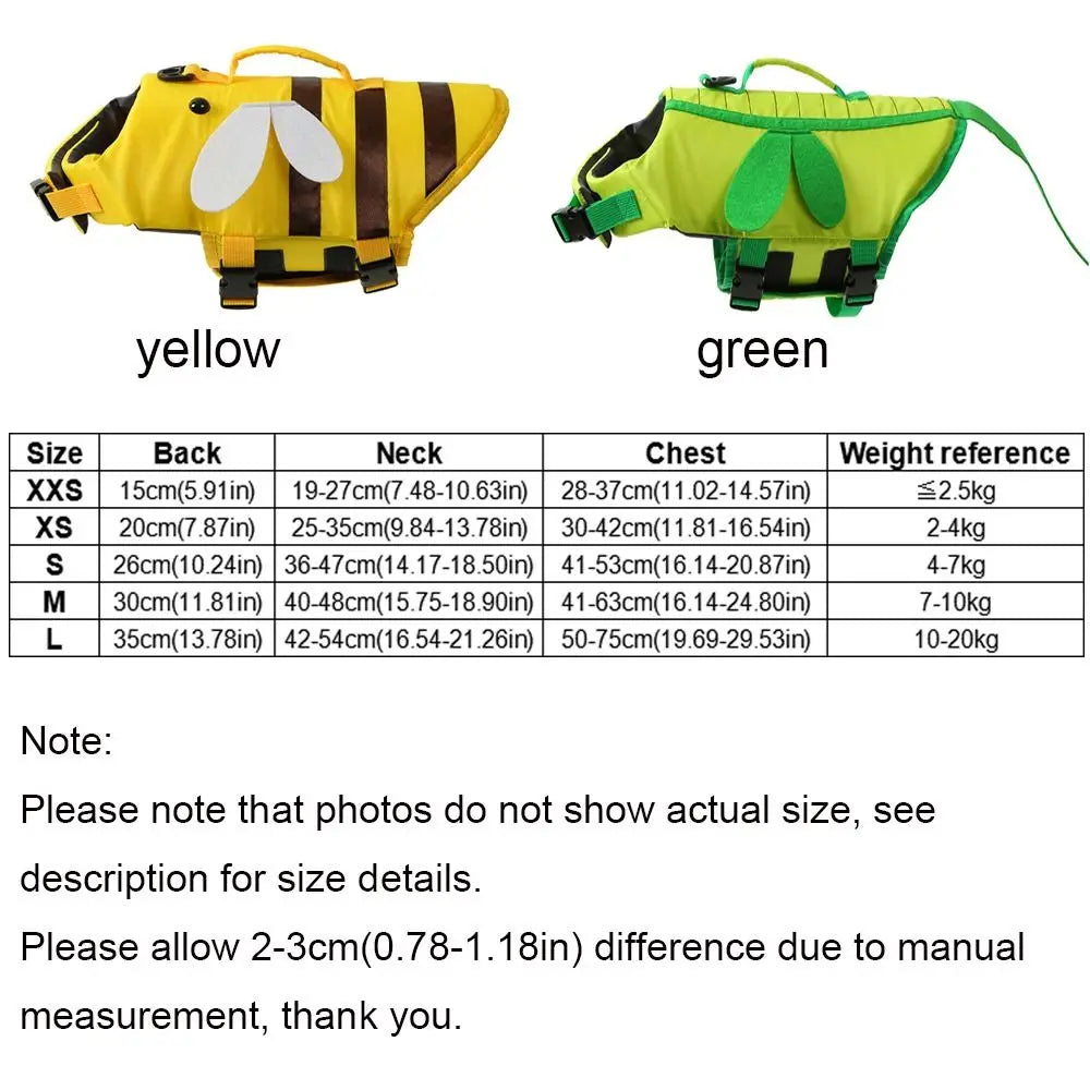 Giubbotto Salvataggio Cane Morbido Traspirante Estate Design Divertente Regolabile Morbido Mare Nuoto Animali Domestici