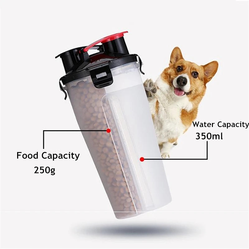 Borraccia Dispenser Contenitore Multicolore Resistente Comodo Animali Domestici