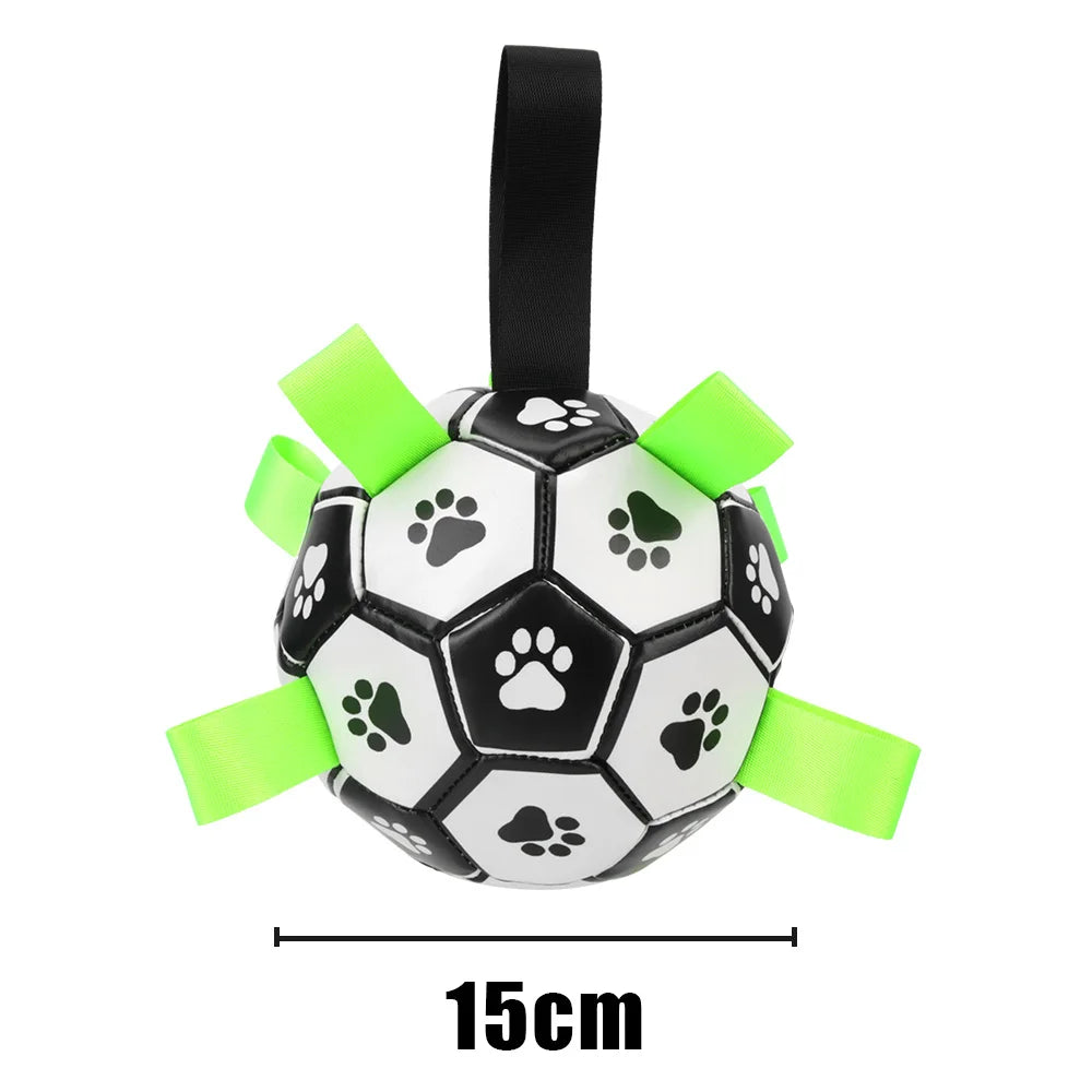 Giocattolo Cane Peluche Design Calcio Pallone Morbido Durevole Ecologico Antistress Animali Domestici