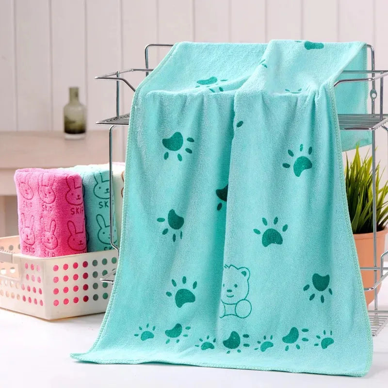 Asciugamano Cane Gatto Morbido Super Assorbente Soffice Lavabile Portatile Conveniente Leggero Animali Domestici