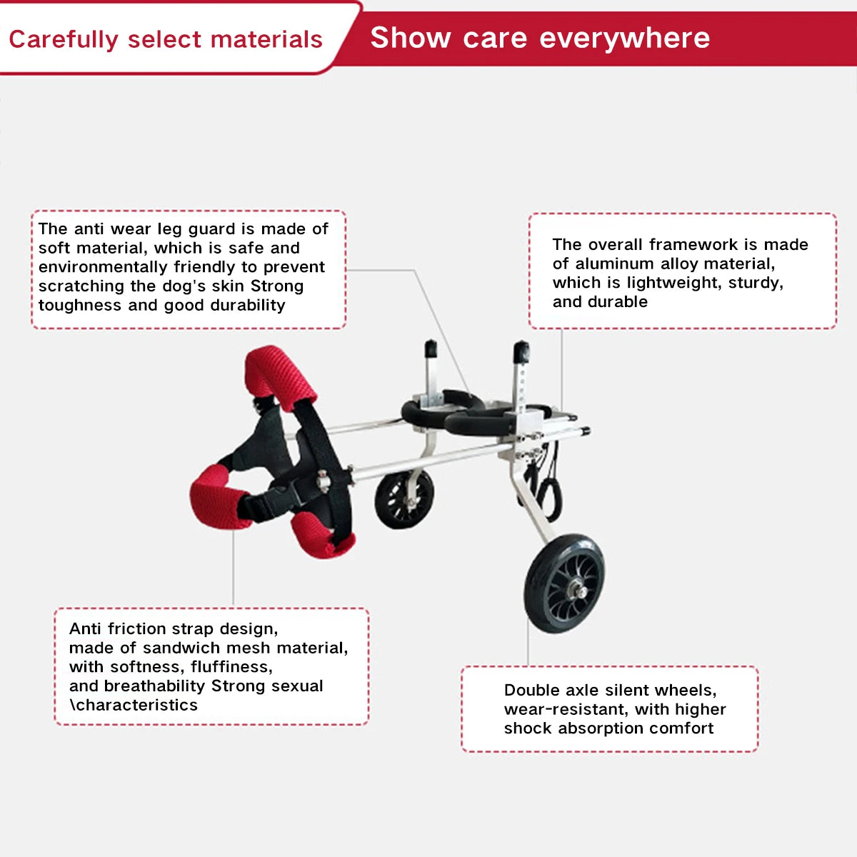 Sedia Rotelle Cane Riabilitazione Mobilità Assistenza Disabilità Animali Domestici