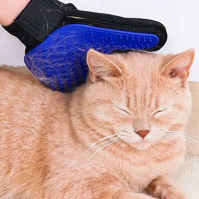 Cat Hair Removal Glove Grooming Massage Silicone Brush Pet Accessories 