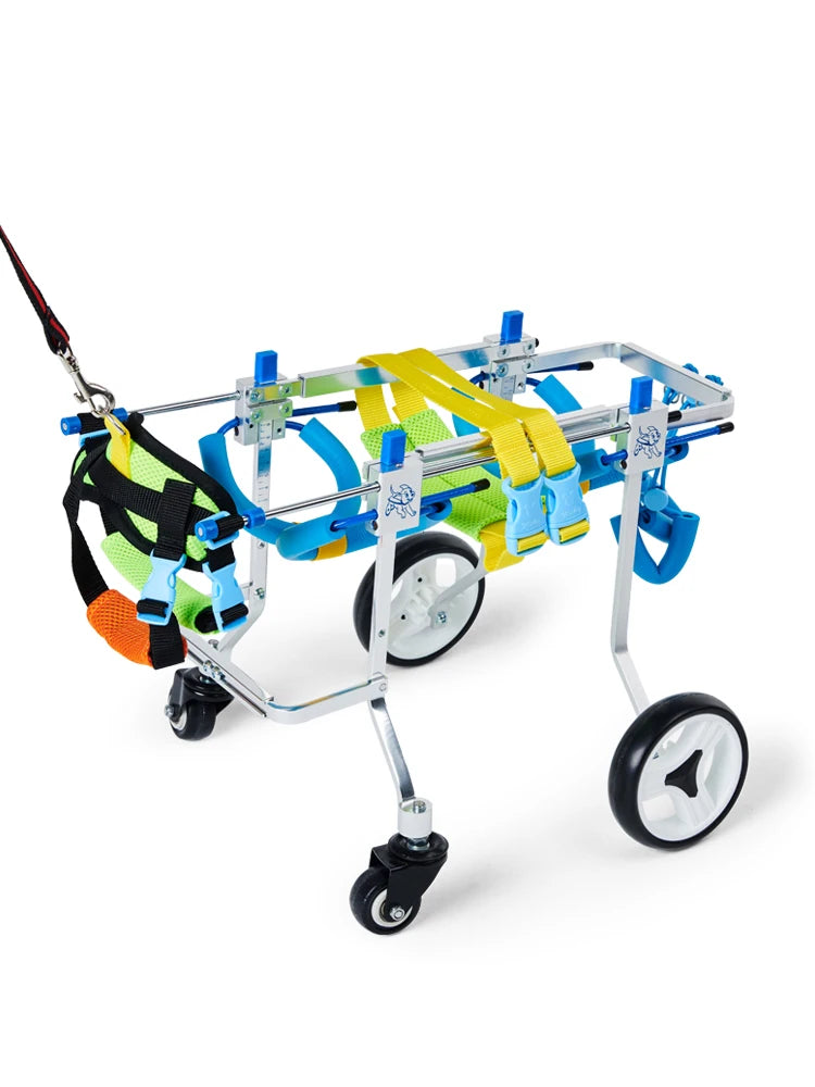 Sedia Rotelle Cane Fascia Addominale Protezione Colonna Vertebrale Regolabile Portatile Resistente Disabilità Sicurezza Montaggio Animali Domestici