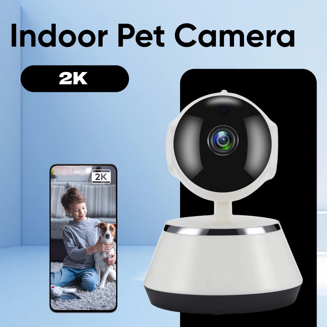 Telecamera Cane Gatto Interno Sicurezza Controllo WIFI Assistente Vocale Android IOS Animali Domestici