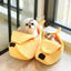 Cuccia Gatto Cane Tessuto Peluche Design Divertente Banana Simpatica Durevole Multicolore Super Morbido Animali Domestici