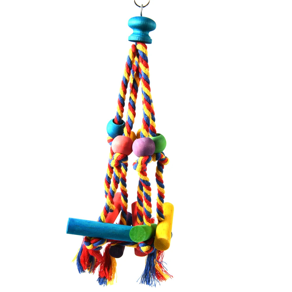 Parrot Bird Toy Funny Colorful Chew Resistant Bite Pet Accessories 