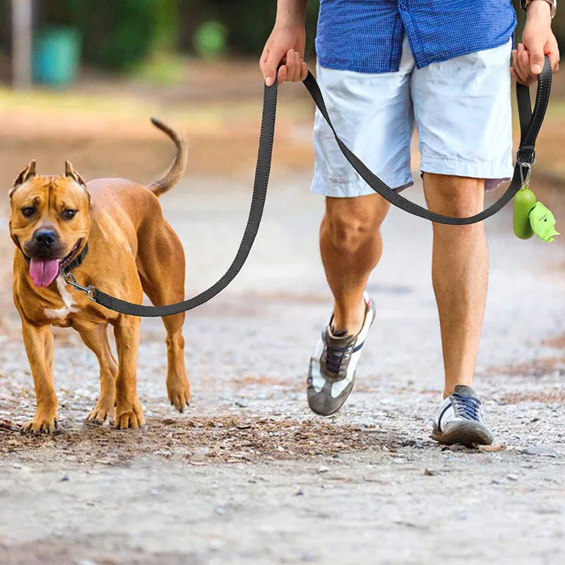 Guinzaglio Cani Riflettente Collare Corda Regolabile Antiscivolo Accessori Animali Domestici