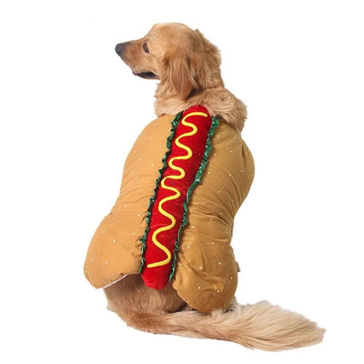 Abbigliamento Cane Vestito Divertente Hamburger Animali Domestici - PELOSAMICI