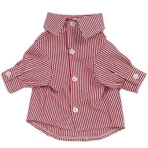 Camicia Cani Piccola Taglia Righe Colletto Bottoni Abbigliamento Animali Domestici - PELOSAMICI