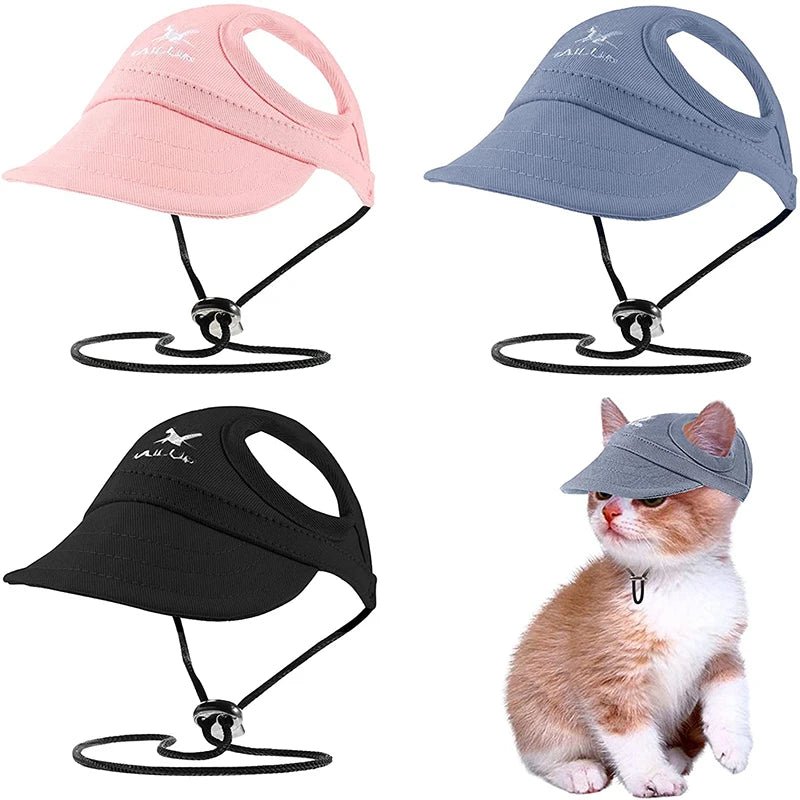 Cappello Cani Gatti Visiera Sole Traspirante Accessori Animali Domestici - PELOSAMICI