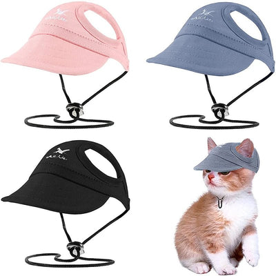 Cappello Cani Gatti Visiera Sole Traspirante Accessori Animali Domestici - PELOSAMICI