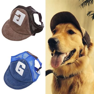 Cappello Cani Protezione Solare Fori Orecchie Regolabile Traspirante Accessori Animali Domestici - PELOSAMICI