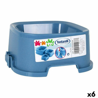 Ciotola per animali domestici Tontarelli Pet 21,5 x 21,5 x 9,4 cm - PELOSAMICI