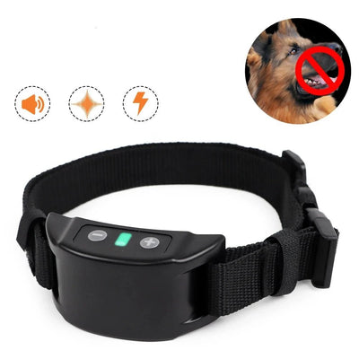 Collare Addestramento Cani Antiabbaio Ricaricabile USB Scossa Accessori Animali Domestici - PELOSAMICI