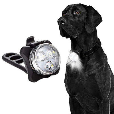 Collare Cane Luce LED Sicurezza Luce Impermeabile Ricaricabile Regolabile Accessori Animali Domestici - PELOSAMICI