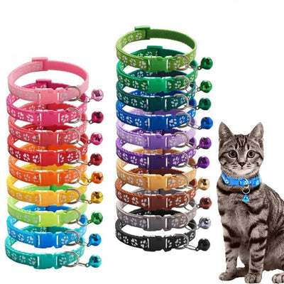 Collare Gatti Campana Colorato Resistente Regolabile Accessori Animali Domestici - PELOSAMICI