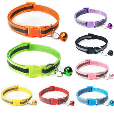 Collare Gatti Campana Multicolore Resistente Regolabile Accessori Animali Domestici - PELOSAMICI