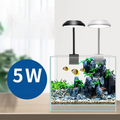 Abrazadera para acuarios con luz LED, rotación de 360 ​​grados, iluminación para el hogar de 5W 