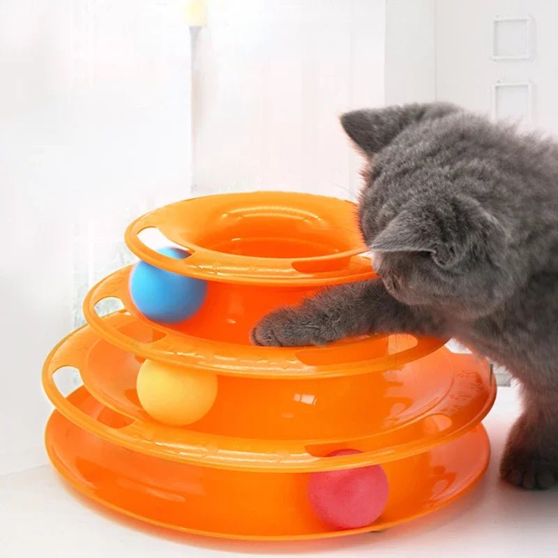 Giocattoli Gatto Automatico Interattivo Divertimento Palline Rotanti Accessori Animali Domestici - PELOSAMICI