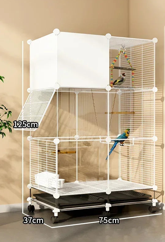Gabbia Uccello Piccola Grande Allevamento Accessori Confortevole Animali domestici