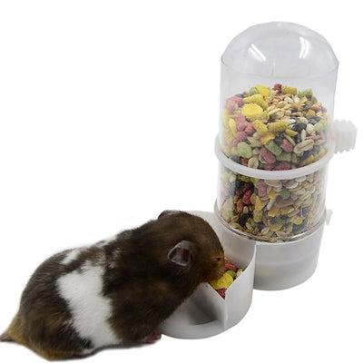 Mangiatoia Criceto Coniglio Dispenser Cibo Ciotola Gabbia Accessori Piccoli Animali Domestici
