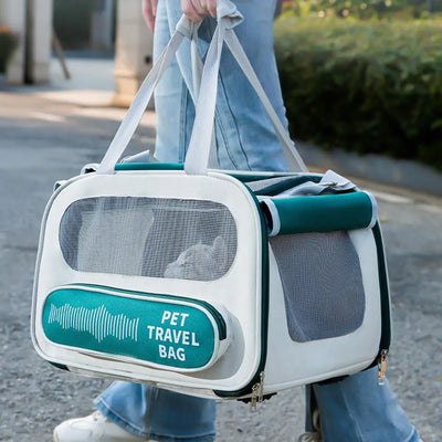 Dog Cat Carrier Bag Shoulder Bag Portable Breathable Safety Pet Transport 