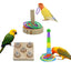 Giocattolo Uccelli Pappagallo Morso Divertimento Anelli Gabbia Accessori Animali Domestici