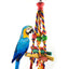 Loro pájaro juguete divertido colorido masticar resistente mordedura accesorios para mascotas 