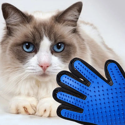 Cat Hair Removal Glove Grooming Massage Silicone Brush Pet Accessories 