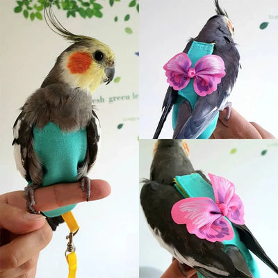 Bird Diaper Harness Leash Parrot Adjustable Rope Pet Accessories 