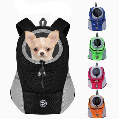 Mochila transportadora para perros y gatos, arnés transpirable portátil de viaje, accesorios de seguridad para mascotas 