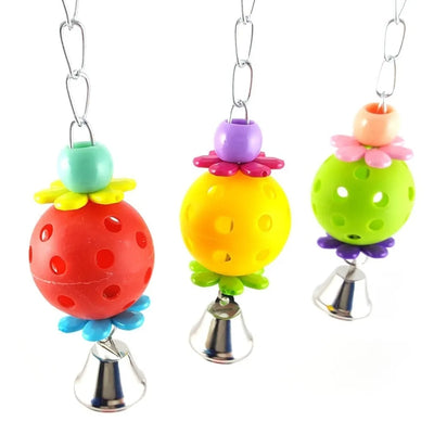 Bird Toy Parrot Bird Colorful Funny Ball Chew Cage Pet Accessories 