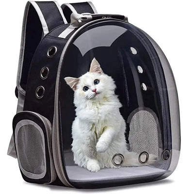 Mochila transportadora para gatos, viaje, transporte de mascotas, transpirable, cómoda 