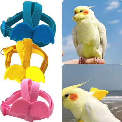 Arnés Correa pájaros loro cordón elástico ajustable cuerda resistente entrenamiento accesorios para mascotas 