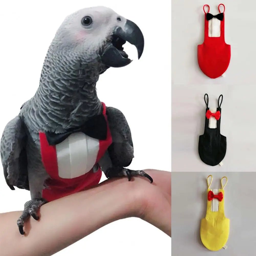 Abbigliamento Uccelli Vestito Salopette Pappagallo Comodo Delicato Cotone Accessori Animali Domestici - PELOSAMICI